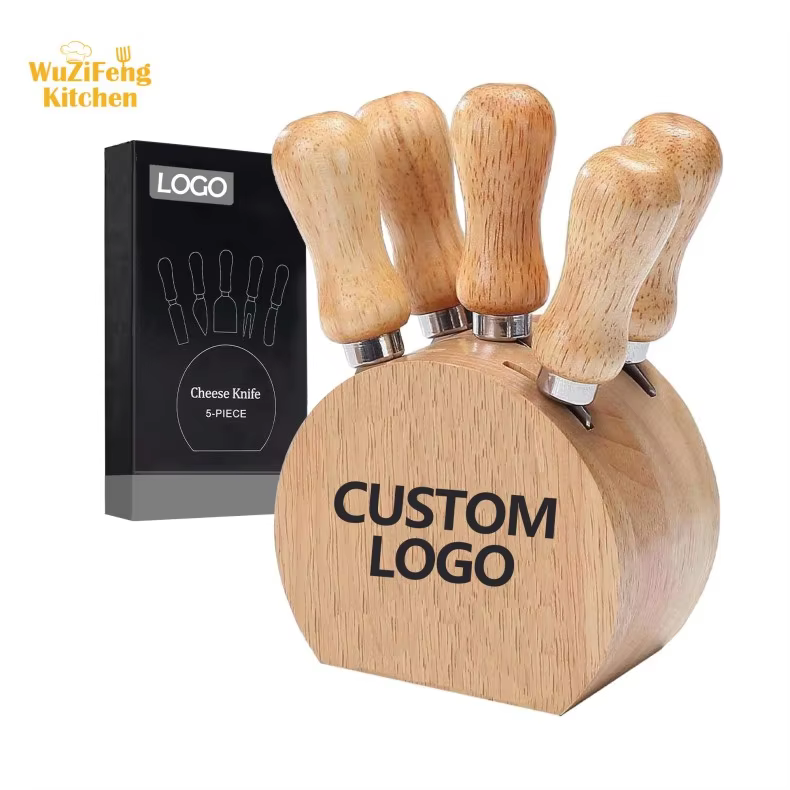 Charcuterie Utensils Tools Git Box Charcuterie Boards Accessories Cheese Spreader Knives Set Cheese Knife Set with Wooden Holder